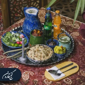دیزی سنگی (200 گرم گوشت ران گوسفندی+دورچین)
